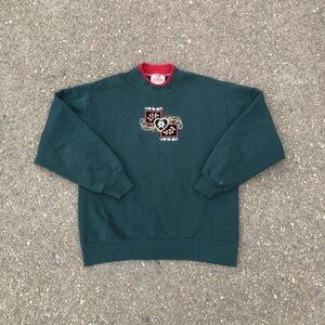 Vintage top stitch crewneck sweater pullover 🧶